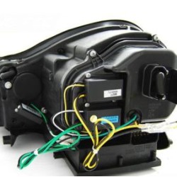 Φανάρια εμπρός led για Porsche Cayenne (2003-2007) - μαύρα , με λάμπες (Η1) - σετ 2τμχ. Φανάρια εμπρός led για Porsche Cayenne (2003-2007) - μαύρα , με λάμπες (Η1) - σετ 2τμχ.