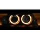 Φανάρια εμπρός angel eyes για Vw Passat 3Β/B5 (1997-2000) - μαύρα , χωρίς λάμπες (Η7) - σετ 2τμχ.