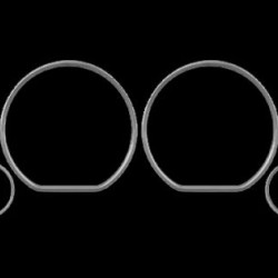 Δαχτυλίδια καντράν για Vw Golf 3 / Vento / Polo / Seat Ibiza (1993-1999) - χρωμίου