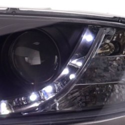 Φανάρια εμπρός led για Skoda Octavia (2004-2009) , μαύρα , με λάμπες (Η1) - σετ 2τμχ. Φανάρια εμπρός led για Skoda Octavia (2004-2009) , μαύρα , με λάμπες (Η1) - σετ 2τμχ.