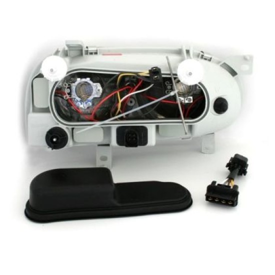 Φανάρια εμπρός angel eyes για Vw Golf 3 R32 design - chrome ,  χωρίς  λάμπες (Η 7 ) - σετ 2τμχ.