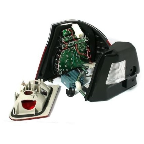 Πίσω φανάρια led για BMW E46 sedan (2001-2005) - chrome - σετ 2τμχ.