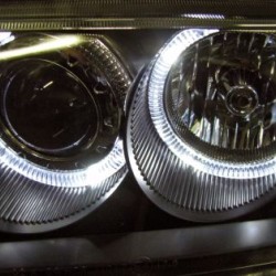 Φανάρια εμπρός angel eyes για BMW E46 coupe και cabrio (2003-2006) - μαύρα , χωρίς λάμπες (Η7) - σετ 2τμχ. Φανάρια εμπρός angel eyes για BMW E46 coupe και cabrio (2003-2006) - μαύρα , χωρίς λάμπες (Η7) - σετ 2τμχ.