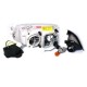 Φανάρια εμπρός angel eyes για Opel Astra F (1991-1999) - μαύρα , χωρίς λάμπες (Η 1 ) - σετ 2τμχ.