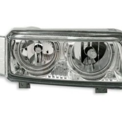 Φανάρια εμπρός angel eyes για Vw Passat Β4 (1993-1996) - chrome , χωρίς λάμπες (Η7) - σετ 2τμχ.
