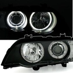Φανάρια εμπρός angel eyes για BMW X5 E53 (1999-2003) - μαύρα , χωρίς λάμπες (Η7) - σετ 2τμχ. Φανάρια εμπρός angel eyes για BMW X5 E53 (1999-2003) - μαύρα , χωρίς λάμπες (Η7) - σετ 2τμχ.