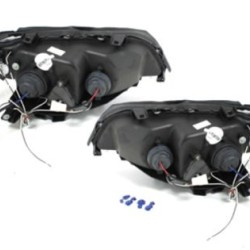 Φανάρια εμπρός angel eyes για BMW X5 (1999-2003) - black , με λάμπες (Η1) - σετ 2τμχ. Φανάρια εμπρός angel eyes για BMW X5 (1999-2003) - black , με λάμπες (Η1) - σετ 2τμχ.