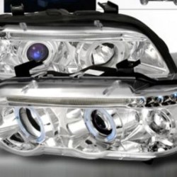 Φανάρια εμπρός angel eyes για BMW X5 E53 (1999-2003) - chrome , με λάμπες (Η1) - σετ 2τμχ. Φανάρια εμπρός angel eyes για BMW X5 E53 (1999-2003) - chrome , με λάμπες (Η1) - σετ 2τμχ.
