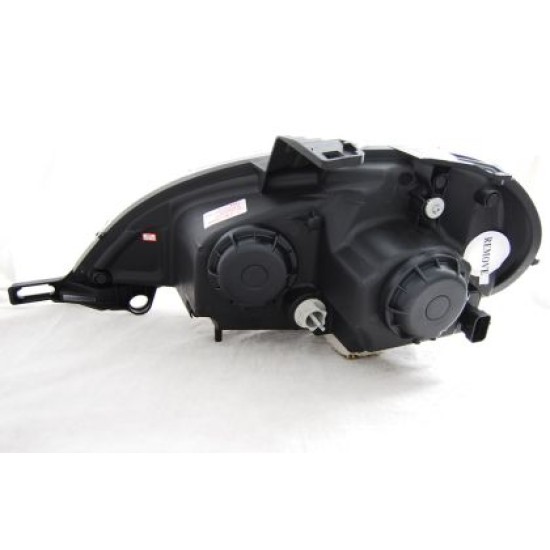 Φανάρια εμπρός led για Mercedes ML W163 (1998-2001) - μαύρα , με λάμπες (Η1) - σετ 2τμχ.