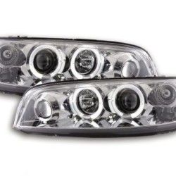 Φανάρια εμπρός angel eyes για Fiat Punto (1999-2003) - chrome , με λάμπες (Η1) - σετ 2τμχ. Φανάρια εμπρός angel eyes για Fiat Punto (1999-2003) - chrome , με λάμπες (Η1) - σετ 2τμχ.