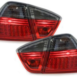 Πίσω φανάρια led για BMW E90 sedan (2005-2008) - φιμέ φλας - σετ 2τμχ.