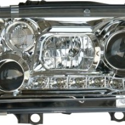 Φανάρια εμπρός led για Vw Bora - chrome , με λάμπες (Η1) - σετ 2τμχ. Φανάρια εμπρός led για Vw Bora - chrome , με λάμπες (Η1) - σετ 2τμχ.