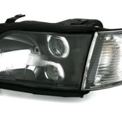 Φανάρια εμπρός για Audi A6 C4 (1994-1997) - μαύρα , χωρίς λάμπες (Η7) - σετ 2τμχ. Φανάρια εμπρός για Audi A6 C4 (1994-1997) - μαύρα , χωρίς λάμπες (Η7) - σετ 2τμχ.