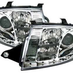 Φανάρια εμπρός led για Auti TT (1998-2005) - chrome , με λάμπες (Η1) - σετ 2τμχ.
