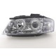 Φανάρια εμπρός angel eyes για Audi A3 (2003-2008) - chrome , χωρίς λάμπες (Η7) - σετ 2τμχ.