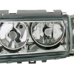 Φανάρια εμπρός angel eyes για Vw Polo 6N (1994-1999) - χρωμίου , χωρίς λάμπες (Η7) - σετ 2τμχ.
