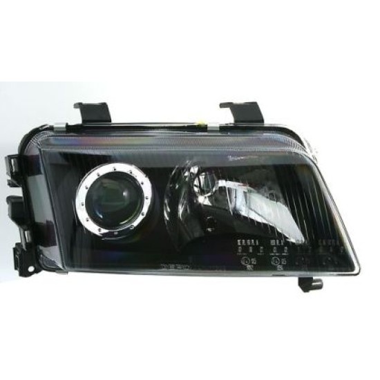 Φανάρια εμπρός για Audi A4 (1995-1999) - μαύρα , χωρίς λάμπες (Η7) - σετ 2τμχ.