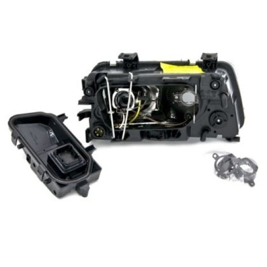 Φανάρια εμπρός για Audi A4 (1995-1999) - μαύρα , χωρίς λάμπες (Η7) - σετ 2τμχ.