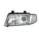 Φανάρια εμπρός για Audi A4 (1995-1999) - chrome , χωρίς λάμπες (Η7) - σετ 2τμχ.