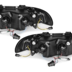 Φανάρια εμπρός led Dayline για Audi A4 (1995-1998) - μαύρα , με λάμπες (Η1) - σετ 2τμχ. Φανάρια εμπρός led Dayline για Audi A4 (1995-1998) - μαύρα , με λάμπες (Η1) - σετ 2τμχ.