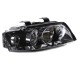 Φανάρια εμπρός για Audi A4 B6 (2001-2004) - μαύρα , χωρίς λάμπες (Η1) - σετ 2τμχ.