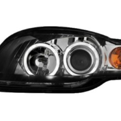 Φανάρια εμπρός angel eyes για Audi A4 (2004-2008) - μαύρα , χωρίς λάμπες (Η7) - σετ 2τμχ. Φανάρια εμπρός angel eyes για Audi A4 (2004-2008) - μαύρα , χωρίς λάμπες (Η7) - σετ 2τμχ.