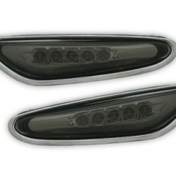 Led φλας για BMW E46  (2001-2005) / E60  / X3 (2004-2009) - μαύρο - σετ 2τμχ.