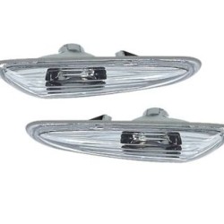 Φλας για BMW E46 (2001-2005) / E60 / E61 / X3 (2004-2009) - χρωμίου - σετ 2τμχ.