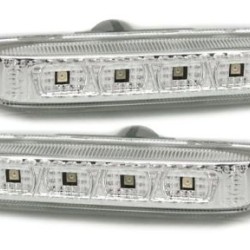 Led φλας για BMW E46 sedan / coupe   (1998-2001) / E46 Compact - χρωμίου - σετ 2τμχ.