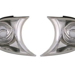 Φλας δίπλα στο φανάρι E46 coupe (1999-2001) - χρωμίου - σετ 2τμχ.