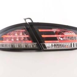 Πίσω φανάρια led για Seat Leon 1P (2009+) - μαύρα - σετ 2τμχ.