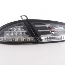Πίσω φανάρια led για Seat Leon 1P (2009+) - μαύρα - σετ 2τμχ.