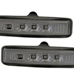 Led φλας για BMW E39 (1995-2003) - μαύρο χρωμίου - σετ 2τμχ.