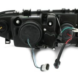 Φανάρια εμπρός angel eyes για BMW E46 sedan (2001-2003) - μαύρα , με λάμπες (Η1) - σετ 2τμχ. Φανάρια εμπρός angel eyes για BMW E46 sedan (2001-2003) - μαύρα , με λάμπες (Η1) - σετ 2τμχ.