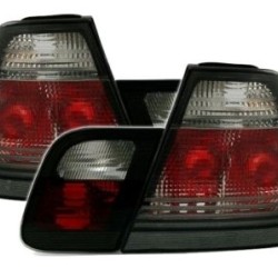 Πίσω φανάρια για BMW E46 sedan (1998-2001) - μαύρα - σετ 2τμχ.