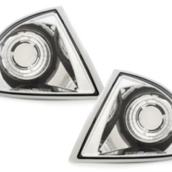 Φλας δίπλα στο φανάρι BMW E46 combi  (1998-2005) χρωμίου - σετ 2τμχ.