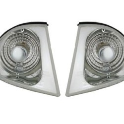 Φλας δίπλα στο φανάρι BMW E46 combi  (1998-2001) - χρωμίου - σετ 2τμχ.