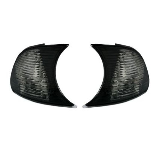 Φλας δίπλα στο φανάρι BMW E46 coupe / cabrio (2001-2003) - φιμέ - σετ 2τμχ.