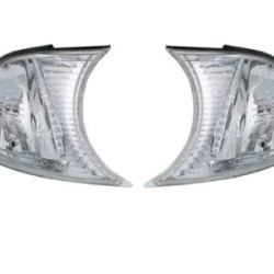 Φλας δίπλα στο φανάρι  BMW E46 coupe / cabrio (2001-2003) - χρωμίου - σετ 2τμχ.