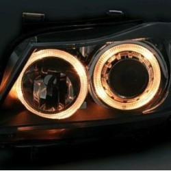 Φανάρια εμπρός angel eyes για BMW E90(2005-2009) - black , χωρίς λάμπες (Η7) - σετ 2τμχ. Φανάρια εμπρός angel eyes για BMW E90(2005-2009) - black , χωρίς λάμπες (Η7) - σετ 2τμχ.