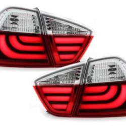 Πίσω φανάρια led για BMW E90 (2005-2008) -  chrome - σετ 2τμχ.