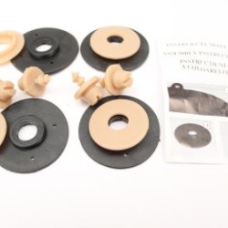 Λαστιχένια πατάκια Rezaw Plast για MERCEDES ML W166 (2011-2015) / GL X166 (2012-2015) / GLE W166 / GLE C295 (2015-2019) - τύπου σκαφάκι - μπεζ - 4τμχ.