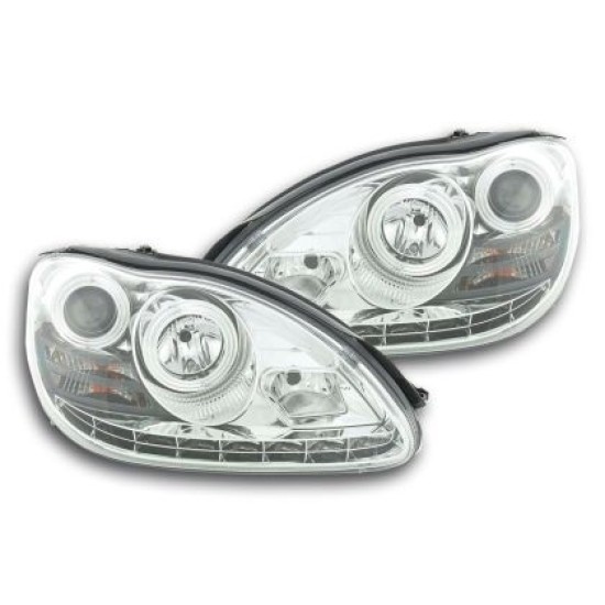 Φανάρια εμπρός για Mercedes W 220 S-Class (2002-2005) , χωρίς λάμπες (Η7) - σετ 2τμχ.