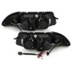 Φανάρια εμπρός angel eyes για Opel Astra F (1991-1999) - μαύρα , με λάμπες (Η1) - σετ 2τμχ.