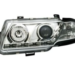 Φανάρια εμπρός led για Opel Astra F (1991-1994) - chrome , με λάμπες (Η1) - σετ 2τμχ.