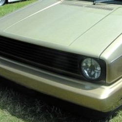 Μάσκα χωρίς σήμα για Vw Golf 1 με 2 φανάρια - μαύρη