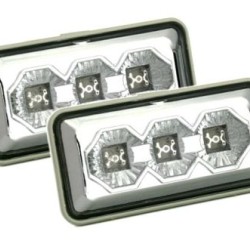 Led φλας φτερού για Vw Golf 3 / Vento / Passat - χρωμίου - σετ 2τμχ.