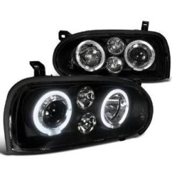 Φανάρια εμπρός angel eyes για Vw Golf ΙΙΙ - black , χωρίς λάμπες (Η7) - σετ 2τμχ. Φανάρια εμπρός angel eyes για Vw Golf ΙΙΙ - black , χωρίς λάμπες (Η7) - σετ 2τμχ.