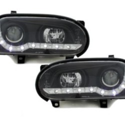 Φανάρια εμπρός led για Vw Golf ΙΙΙ - μαύρα , με λάμπες (Η1) - σετ 2τμχ. Φανάρια εμπρός led για Vw Golf ΙΙΙ - μαύρα , με λάμπες (Η1) - σετ 2τμχ.