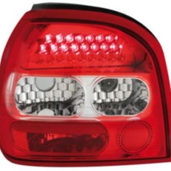 Πίσω φανάρια led για Vw Golf III - κόκκινα / chrome - σετ 2τμχ.